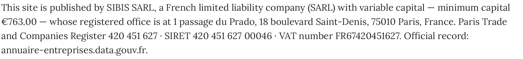 Site publisher's details, as an image